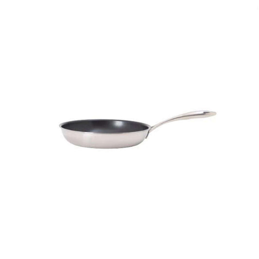 Tuxton Home Reno 10 inch Open Frypan; Stainless Steel, PFTE & PFOA Free, Dishwasher and Oven Safe